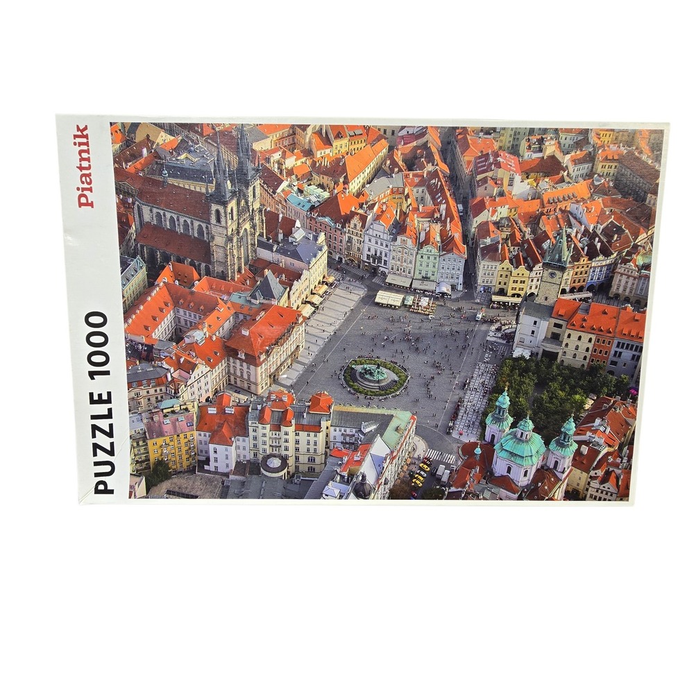 Piatnik Prague Old Town Square 1000 Piece Jigsaw Puzzle Jason Hawkes 540844